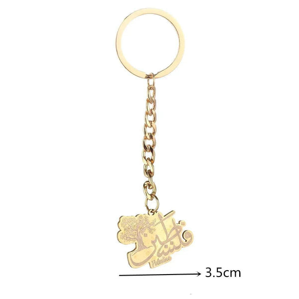 Palestine Flag Map Keychain Collection