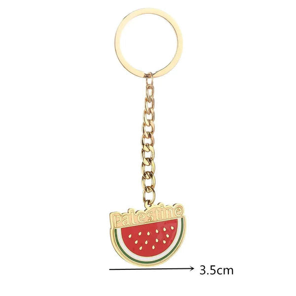 Palestine Flag Map Keychain Collection