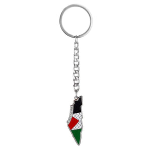 Palestine Flag Map Keychain Collection