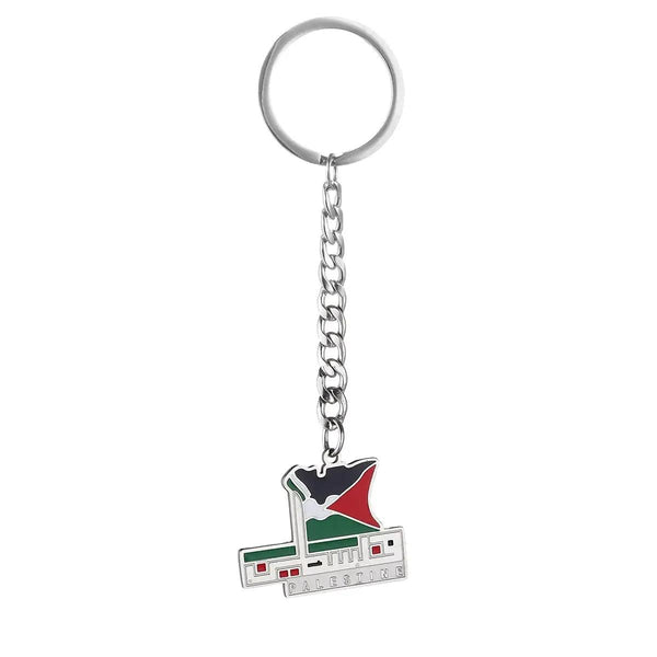 Palestine Flag Map Keychain Collection