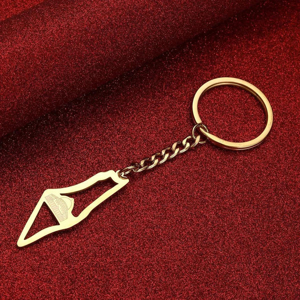 Palestine Flag Map Keychain Collection