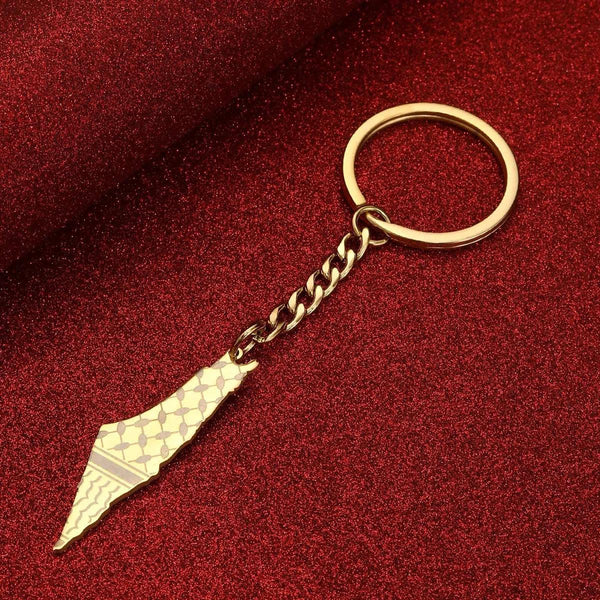 Palestine Flag Map Keychain Collection