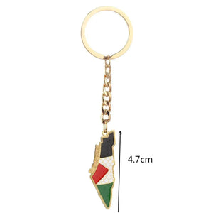 Palestine Flag Map Keychain Collection
