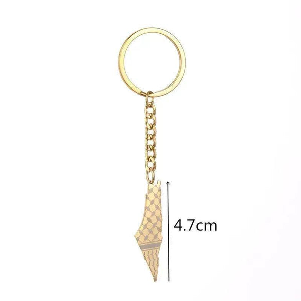 Palestine Flag Map Keychain Collection