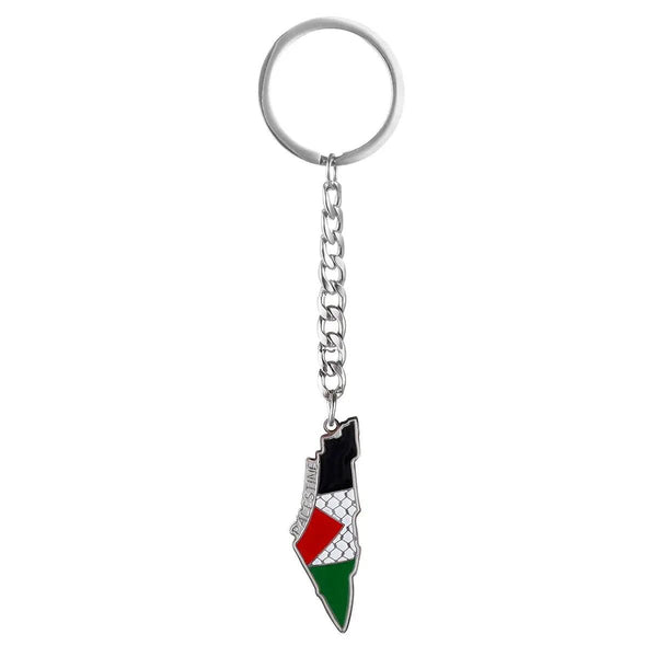 Palestine Flag Map Keychain Collection