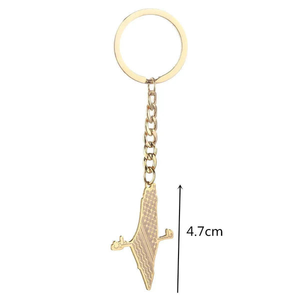 Palestine Flag Map Keychain Collection