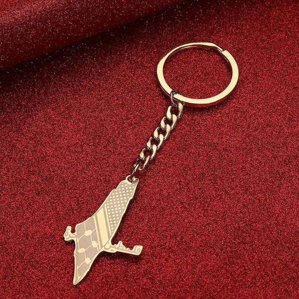 Palestine Flag Map Keychain Collection
