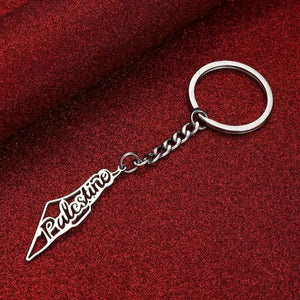 Palestine Flag Map Keychain Collection