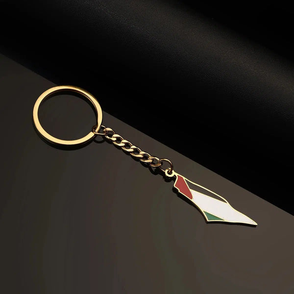 Palestine Flag Map Keychain Collection