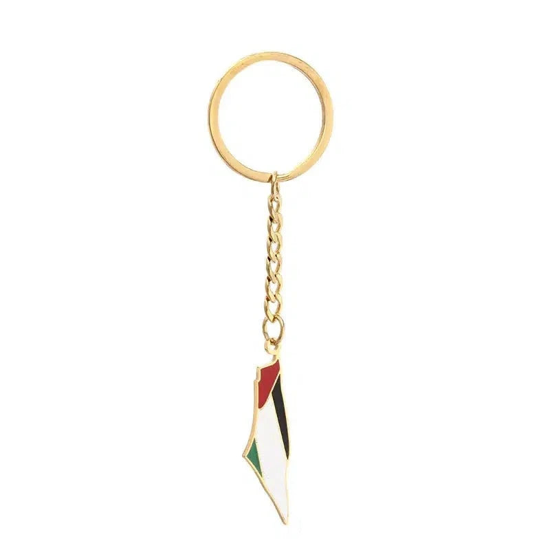 Palestine Flag Map Keychain Collection