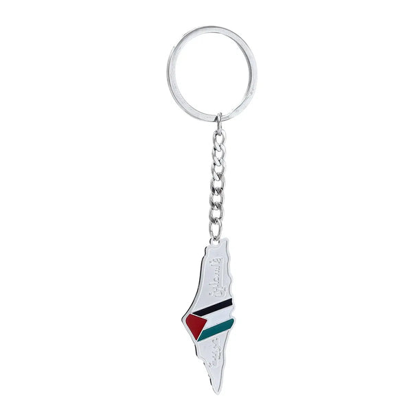 Palestine Flag Map Keychain Collection