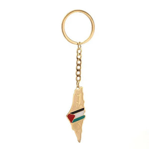 Palestine Flag Map Keychain Collection