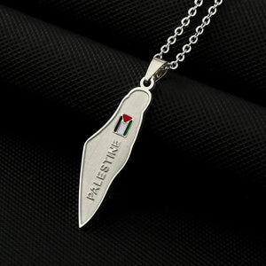 Palestine Flag Map Necklace Collection