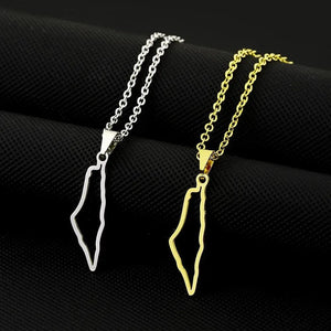 Palestine Flag Map Necklace Collection