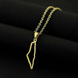 Palestine Flag Map Necklace Collection