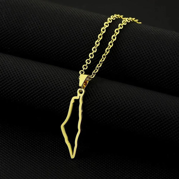 Palestine Flag Map Necklace Collection