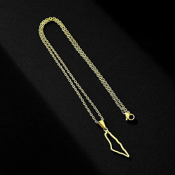 Palestine Flag Map Necklace Collection