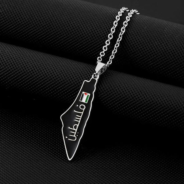 Palestine Flag Map Necklace Collection