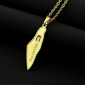 Palestine Flag Map Necklace Collection