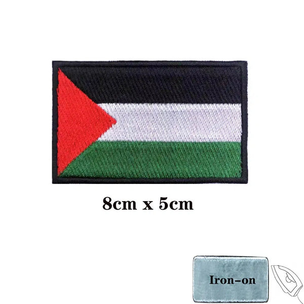 Palestine Flag Patch - Iron On/Hook & Loop Patch