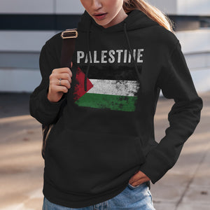Palestine Flag Vintage Palestinian Flag Hoodie