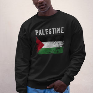 Palestine Flag Vintage Palestinian Flag Sweatshirt