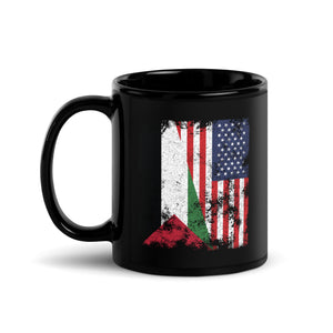 Palestine USA Flag - Half American Mug