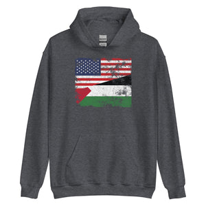 Palestine USA Flag Hoodie