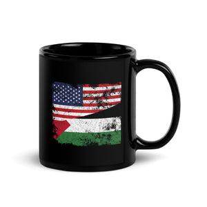 Palestine USA Flag Mug