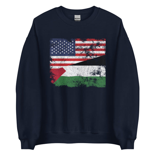 Palestine USA Flag Sweatshirt