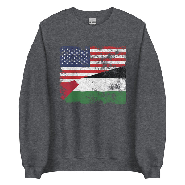 Palestine USA Flag Sweatshirt