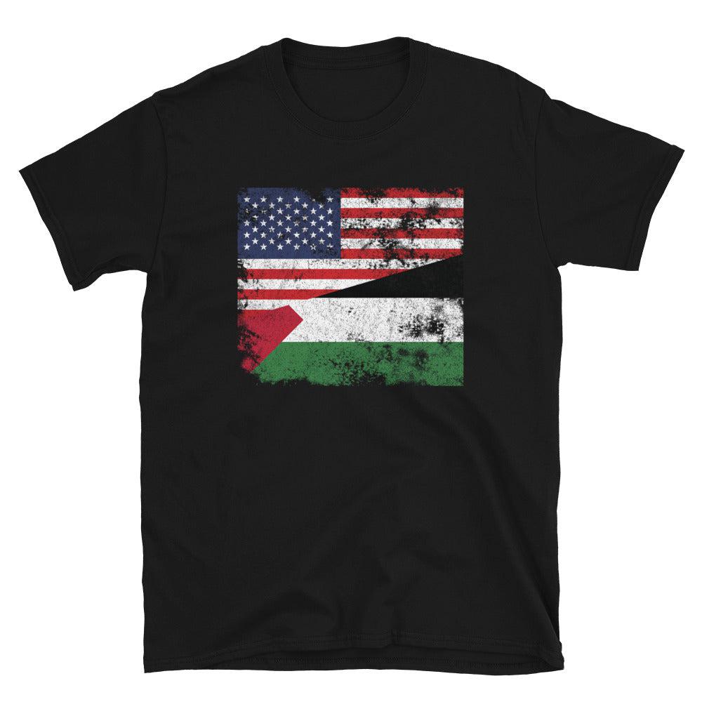 Palestine USA Flag T-Shirt