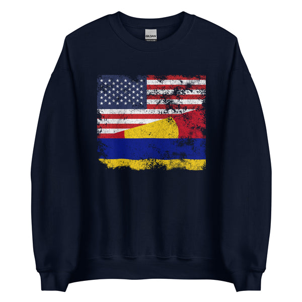 Palmyra Atoll USA Flag Sweatshirt