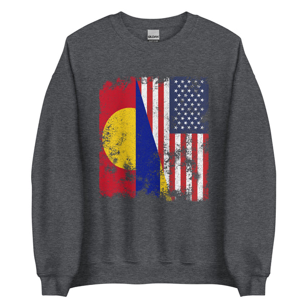 Palmyra Atoll USA Flag Sweatshirt