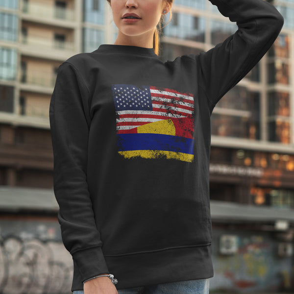 Palmyra Atoll USA Flag Sweatshirt