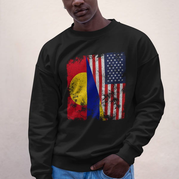 Palmyra Atoll USA Flag Sweatshirt