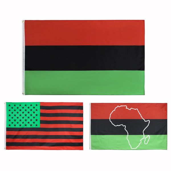 Pan African Flags - 90x150cm(3x5ft) - Afro American Flags