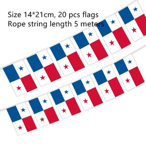 Panama Flag Bunting Banner - 20Pcs