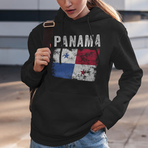 Panama Flag Distressed - Panamanian Flag Hoodie