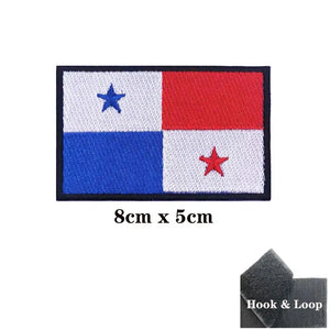 Panama Flag Patch - Iron On/Hook & Loop Patch