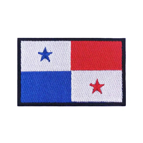 Panama Flag Patch - Iron On/Hook & Loop Patch