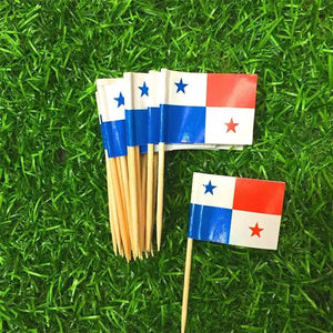 Panama Flag Toothpicks - Cupcake Toppers (100Pcs)