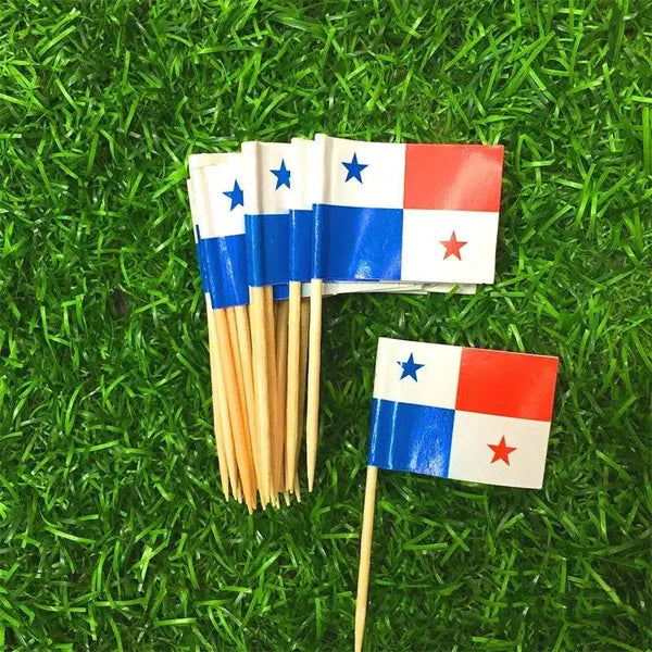 Panama Flag Toothpicks - Cupcake Toppers (100Pcs)