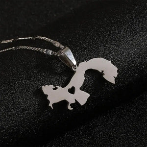 Panama Map Necklace