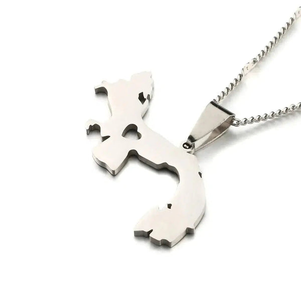 Panama Map Necklace