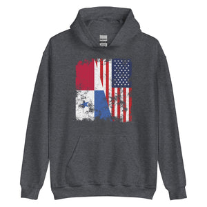 Panama USA Flag - Half American Hoodie