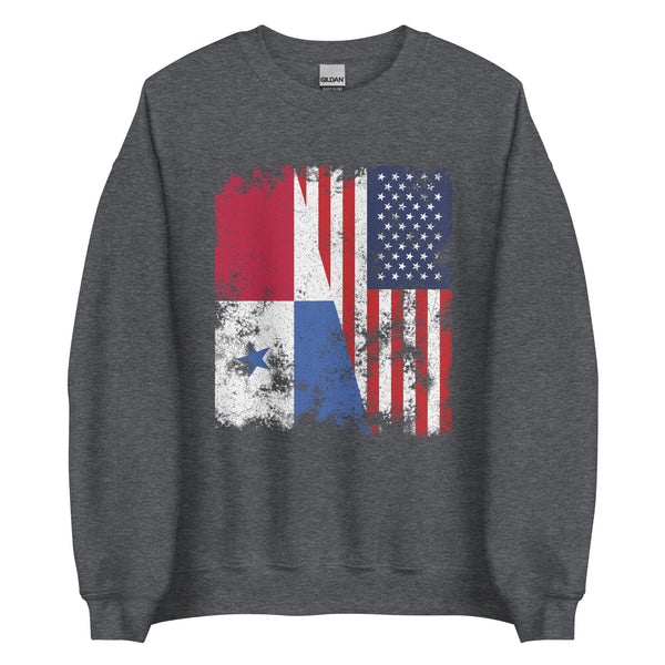 Panama USA Flag - Half American Sweatshirt