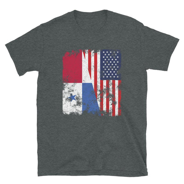 Panama USA Flag - Half American T-Shirt