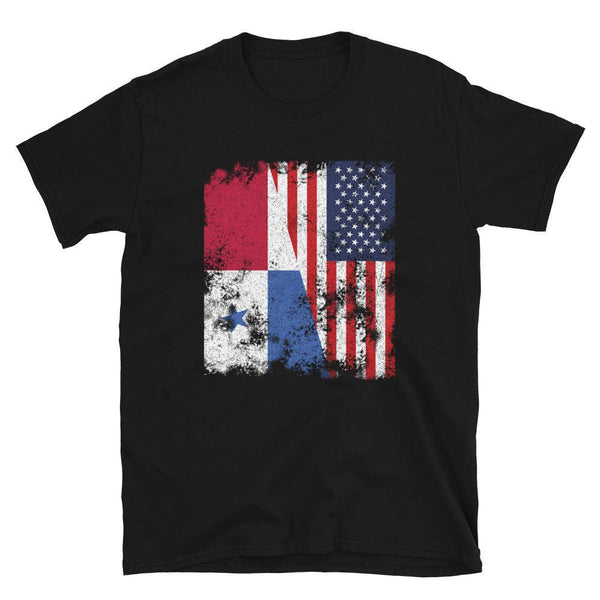 Panama USA Flag - Half American T-Shirt