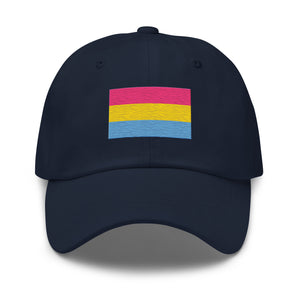 Pansexual Flag Cap - Adjustable Embroidered LGBT+ Dad Hat